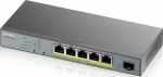 ZYXEL COMMUNICATIONS A/S ZYXEL GS1350-6HP, 6 PORT MANAGED CCTV POE SWITCH, LONG RANGE, 60W, 802.3BT (1 YEAR NCC PRO PACK LICENSE BUNDLED) (5Y WARRANTY)