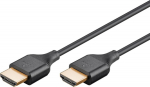 Wentronic goobay Standard HDMI male -> HDMI han Slim 2 m Sort