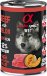ALPHA SPIRIT WET Ternera con mel&oacute;n - comida h&uacute;meda para perros - 400g
