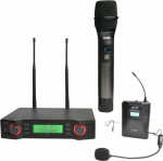 BITMAT DNA WIRELESS MICROPHONE SET HANDHELD HEAD-WEAR TRANSMITTER BODYPACK UHF