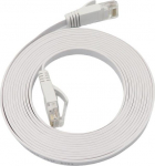 MicroConnect U/UTP CAT6A 7M White Flat, LSZH (TPE Jacket)