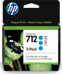 HP 3ED77A ink cartridge No. 712, cyan, 3 pack