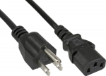 InLine 40er B-Pack Netzkabel - Power plug USA / Kaltger&auml;te ST C13 - 1.8m