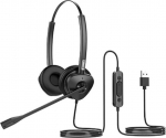 Fanvil HT302-U - Kabelgebunden - B&uuml;ro/Callcenter - 20 - 20000 Hz - 95 g - Kopfh&ouml;rer - Schwarz