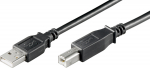 Wentronic USB AB 500 HiSpeed 2.0 black 5m