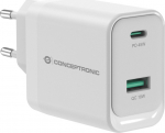 CONCEPTRONIC Ladeger&auml;t 2Port GaN USB-C/-A 45WPD3.0/PPS ws