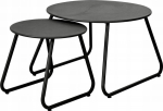 Home Styling Collection Set of metal coffee tables, &Oslash; 40 cm, &Oslash; 60 cm