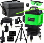 Lean Plane Laser Level 4D 16 Bag Line 2 Batteries Green