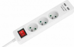 Listwa zasilająca Rebel Electro 3 jack 5 m White (URZ3202-5)
