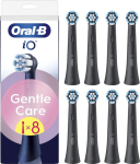 Oral-B iO Gentle Care replacement brush, black, 8 kpl