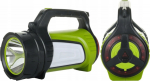 GEKO rechargeable flashlight LED 10W 500lm 6500K IP44 4x18650 Li-ion 8000mAh powerbank GW-0030