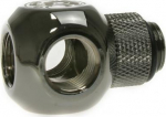 Bitspower Adapter Q-Splitter G1/4 Zoll AG auf 3x G1/4 Zoll IG - drehbar, shiny black