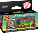 Funko Bitty Pop! Rides: Jurassic Park - Dr. Alan Grant with Jurassic SUV Vinyl Figures