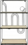 Home Styling Collection Wall cabinet, 35 x 12 x 55 cm, 3 floors, Metal