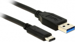 DELOCK USB3.1 Kabel C -> A St/St 0.50m schwarz
