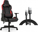 Armchair SENSE7 Sentinel black-red + kabel usb