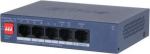 Dahua Europe Switch|DAHUA|CS4005-4GT-36|Switch type Managed|Switch layer L2|Form factor Desktop/Wall-Mounting|5xRJ-45 ports|RJ-45 Ports Type Gigabit Ethernet (10/100/1000)|5xGigabit Ethernet (copper) ports quantity|Power over Ethernet (PoE) Yes|4xPow ...
