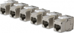 StarTech.com CAT8 KEYSTONE JACK 6-PACK, 6-PACK180-DEGREE/TOOLLESS/SHIELD