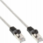 InLine Patchcord SF/UTP Cat.5e, transparent 0.25m (72522T)
