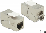 Delock Modular input - CAT 6a - STP - RJ-45 (pack of 24)