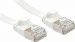 LINDY Patchkabel Cat6A U/FTP Flat ribbon white 10m