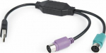 Adapter USB Gembird USB - PS/2 x2 Czarny (UAPS12-BK)