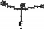 Multibrackets M Deskmount Basic Triple | VESA 75x75-100x100 | Max 8kg | Table clamp mount | Svart
