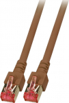 EFB Elektronik EFB RJ45 Patchkabel S/FTP, Cat.6, LSZH, 0.25m, braun