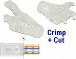 Delock Strain Relief Boot for RJ45 Crimp+Cut plug 20 pieces, 20-pakk