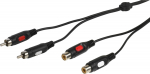 Vivanco kaabel 2xRCA - 2xRCA 2.5m (46018)