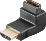 Wentronic Adapter, HDMI socket - HDMI plug, angled 90&deg;