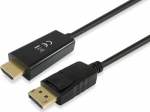 Equip DisplayPort->HDMI 4K/ 30Hz St/St 3.00m sw Polybeutel