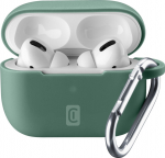 Protective case with carabiner Cellularline Bounce pro Apple AirPods Pro zielony