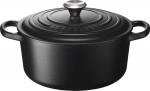 Le Creuset Signature Casserole round 22 cm black