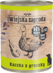 Wiejska Zagroda Karma wet for dog Duck with pear (adult) II 800g