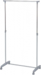 Office4You Stange riietele FRED 12982, ratastega / max 10 kg / L-85xK95-160xS-43cm/ h&otilde;bedane-kroom