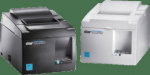 Star Micronics Star TSP143IIU+, USB, 8 dots/mm (203 dpi), cutter, dark grey - receipt printer, direct thermal, 8 dots/mm (203 dpi), variable paper width (58/80 mm), print width (max.): 72 mm, speed (max.): 200 mm/s, USB, cutter, ESC/POS, Star, incl.: ...