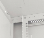 LANBERG Wall mount cabinet 19inch 12U 600x600 steel doors grey flat pack