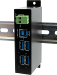 Exsys EX-1504HMS - USB 3.2 Gen 1 (3.1 Gen 1) Type-B - USB 3.2 Gen 1 (3.1 Gen 1) Type-A - 5000 Mbit/s - Schwarz - Metall - 1.5 m