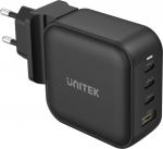 Charger Unitek GaN 4 ports, PD 100W QC3.0 czarna