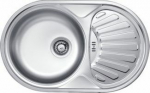 Sink Deante 1-chamber Twist with drainer 48 x 77cm stalowy (ZEU 311B)