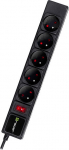 Tracer PowerGear 5 sockets 3.0m - Listwa zasilająca, 5 sockets, fuse, switch, 3m, VDE