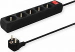 Savio surge protector power strip 5 sockets 3 m czarna (LZ-02)