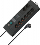 Brennenstuhl 1256000698 - 3 m - indoors - angled - IP20 - Schwarz - 8 AC-Outputs