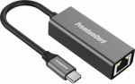 Adapter USB PremiumCord USB-C - RJ-45 Silver (ku31ether02)