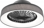 Trio Farsund - LED-fan light 47 cm, 30 W, harmaa