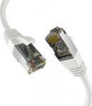 EFB Elektronik CAT8.1 WHITE 0.50M PATCH CORD, RJ45 S/FTP LSZH 40GBIT CU LAN