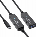 InLine InLine&reg; USB 3.2 Gen.1 active extension, USB-C male to USB-A female, 15m