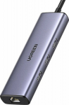 HUB USB Ugreen CM512 1x RJ-45 1x USB-C PD 1x HDMI + 3x USB-A 3.0 (15598)