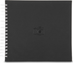 Hama Signs Spiral-Album 28x24 50 white pages black 7500